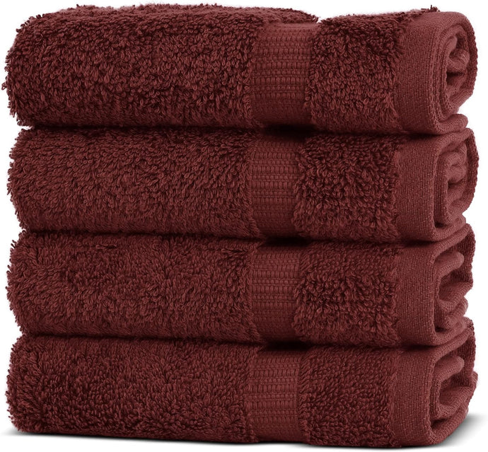 Premium Turkish Towels - Soft & Absorbent 4-Piece Washcloths