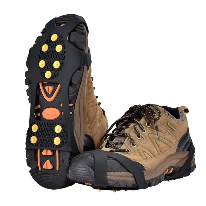 Unmatched Winter Safety: Ice Snow Grips with Steel Studs - Durable & Easy to Use